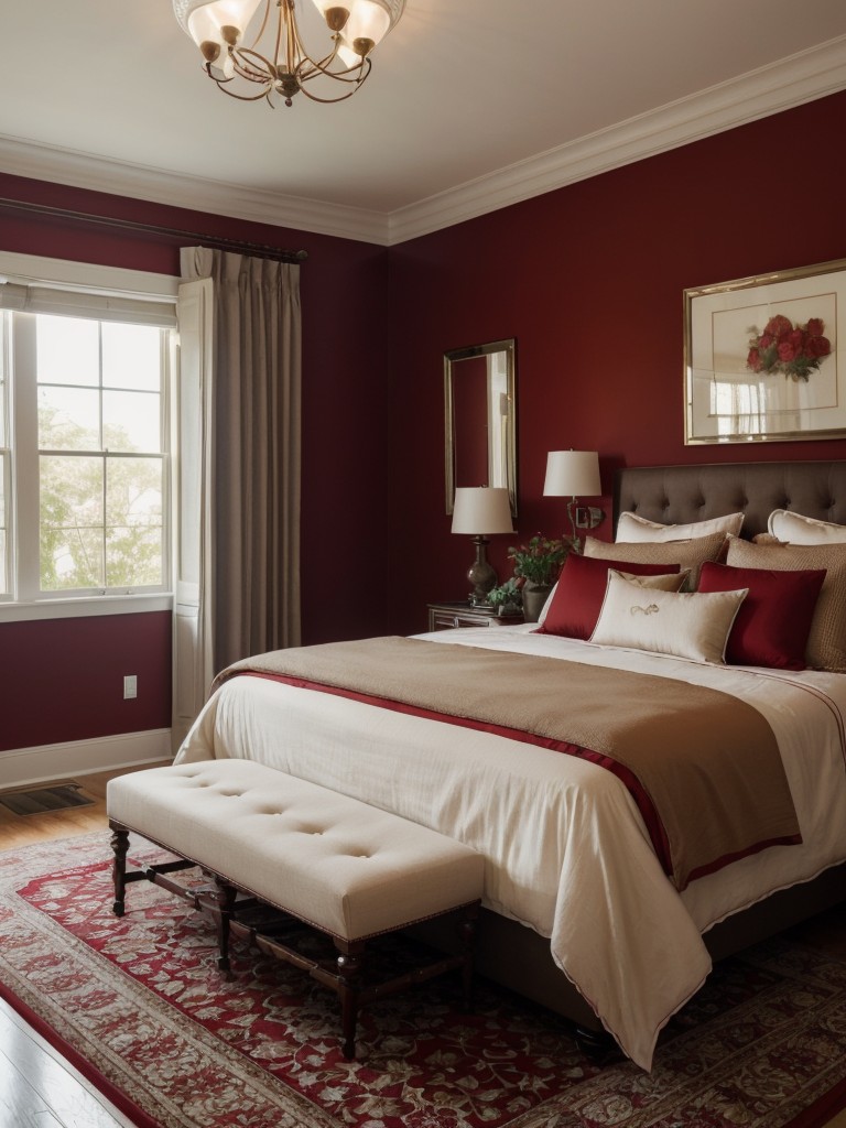 Timeless Red Apartment Decor: Infuse Elegance with Florals!