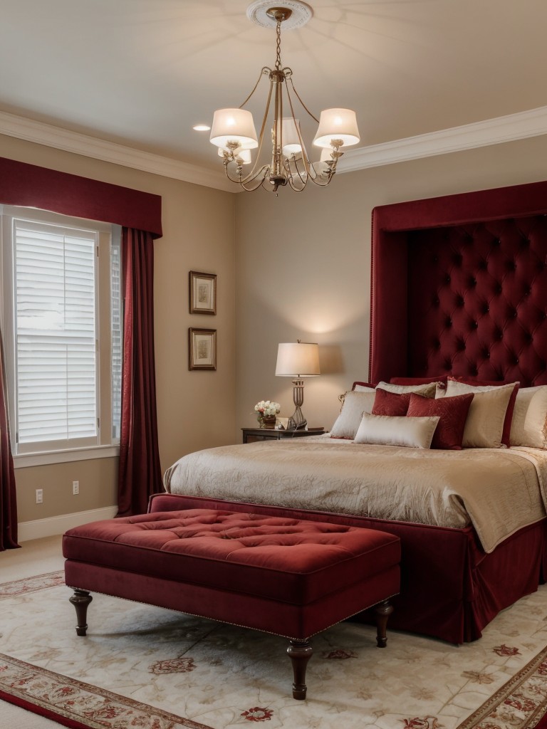 Cozy Chic: Create a Timeless Red Bedroom Escape!