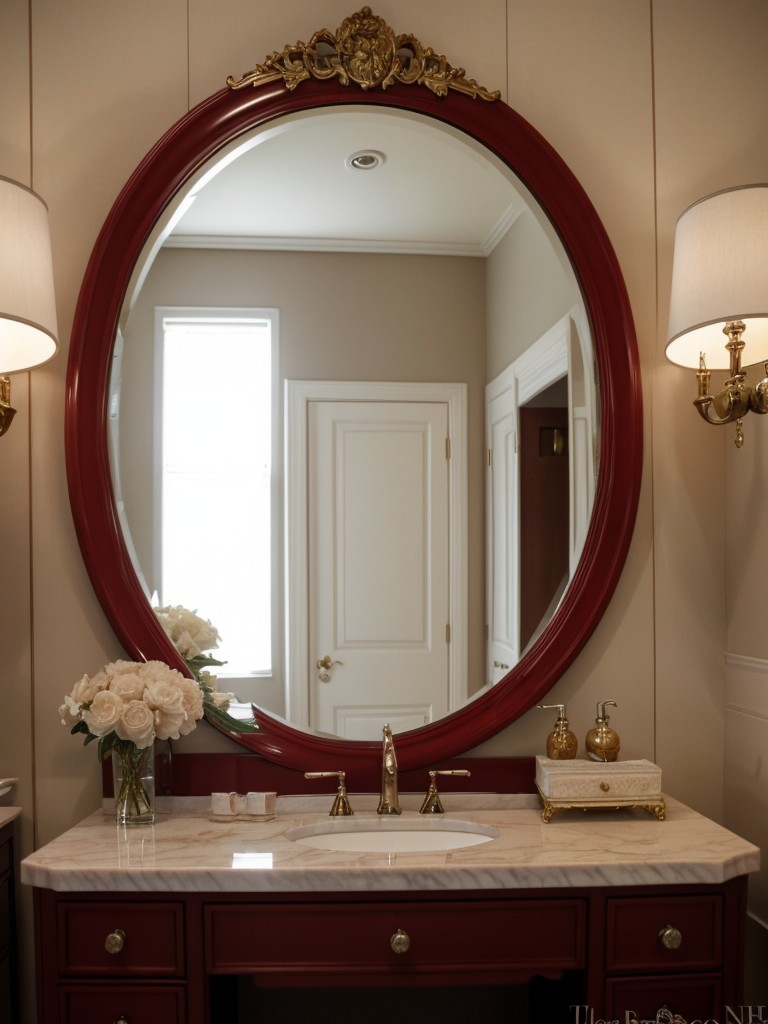 Glamorous Red Bedroom: Vintage Hollywood Vibes!