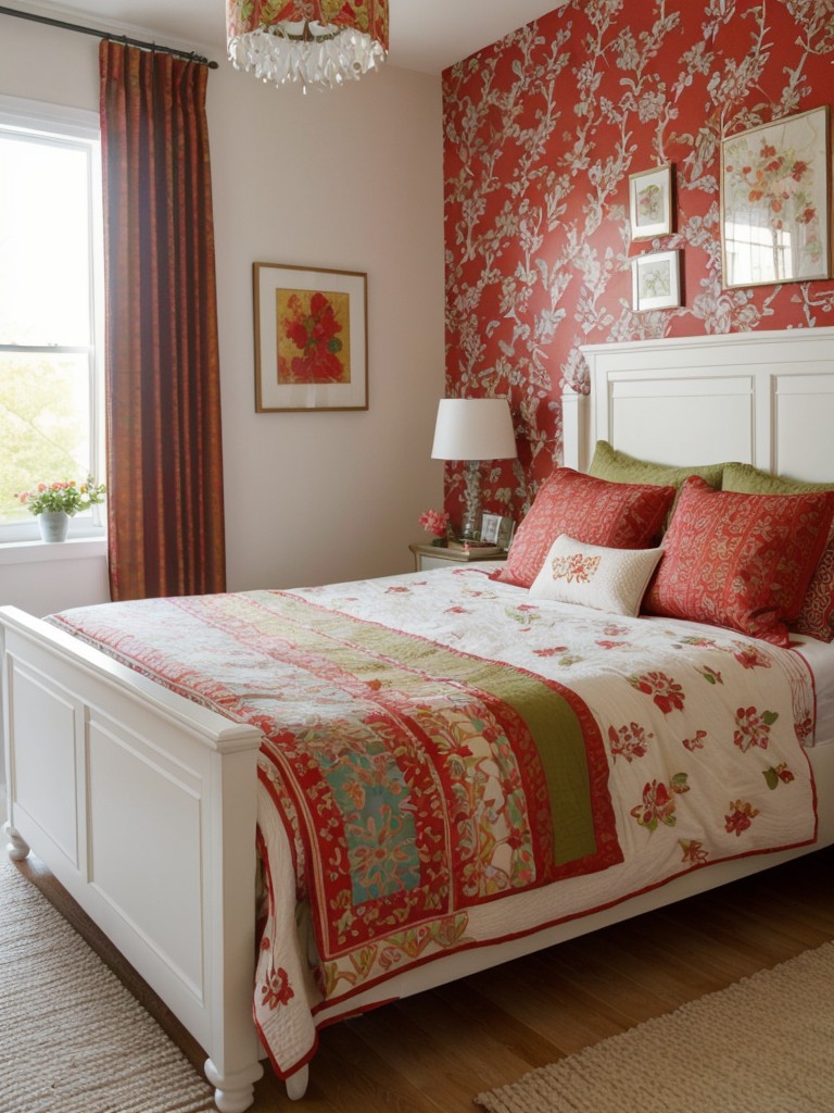 Colorful and Eclectic Red Bedroom Decor: Create a Whimsical Retreat