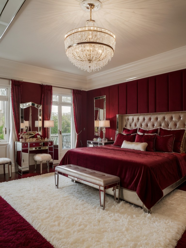 Glam Up Your Bedroom: Hollywood-inspired Red Decor