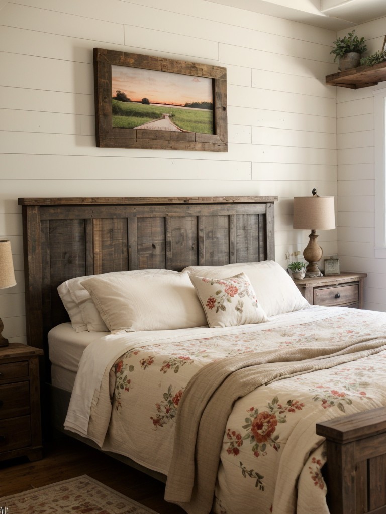 Cozy Farmhouse Escape: Rustic Red Bedroom Inspiration