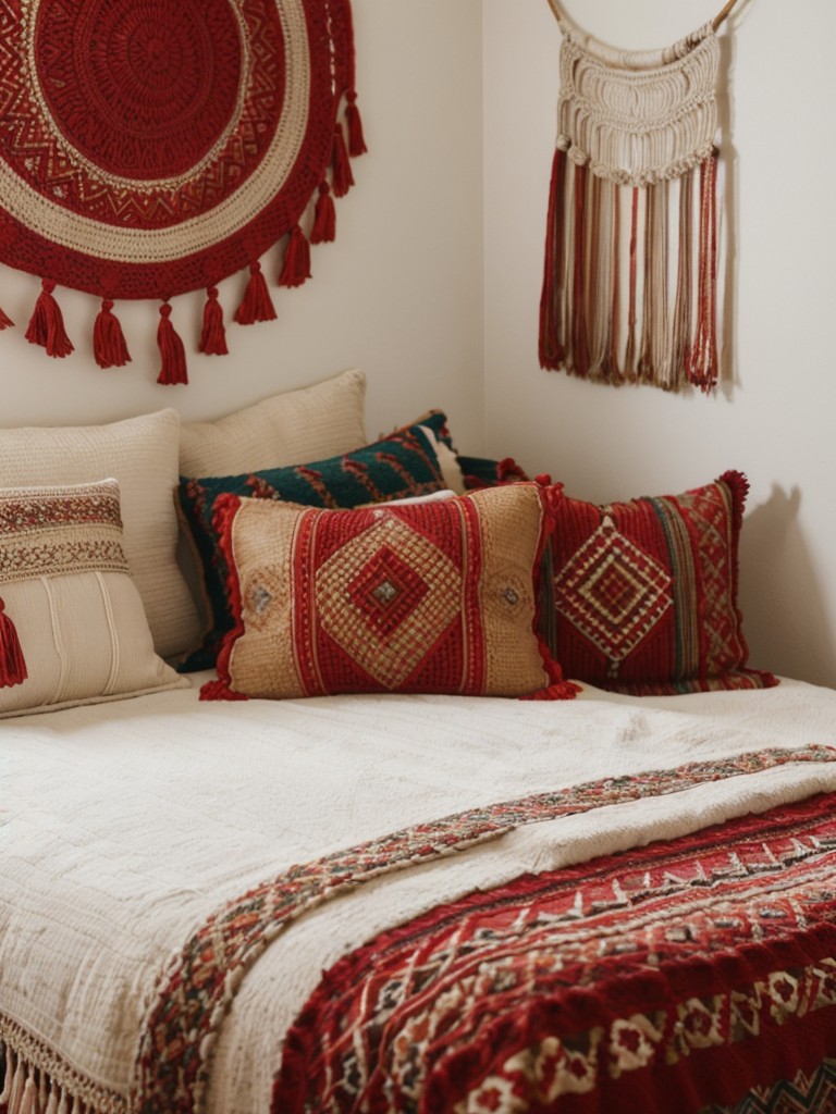 Bold Boho Vibes: Red Bedroom Decor for Serene Escapes