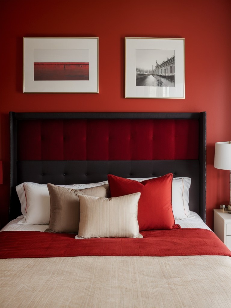 Bold & Beautiful: Transform Your Apartment with a Red Upholstered Headboard