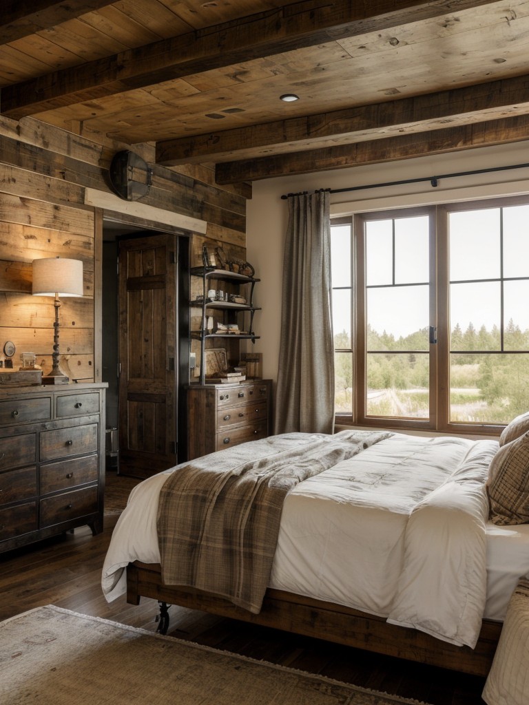 Vintage meets industrial: Create a timeless and cozy bedroom