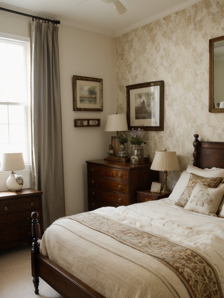 Vintage Eclectic Bedroom: Timeless Elegance for Your Apartment!