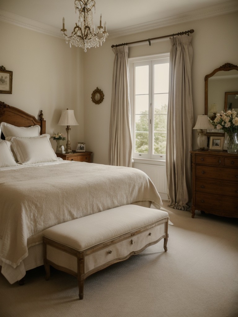 Timeless Elegance: Traditional Bedroom Decor. Old-World Charm: Romantic French Country Bedroom.