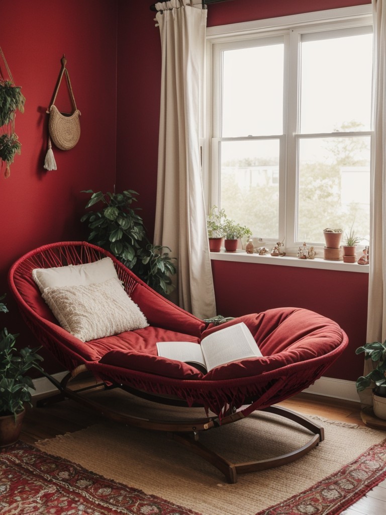 Boho Chic: Transform Your Apartment with Mystical Red Bedroom Decor