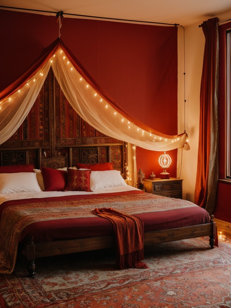 Boho Chic: Red Bedroom Décor Ideas for Mystical Vibes