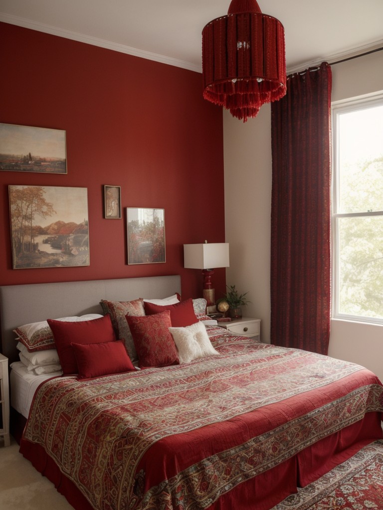 Boho Chic: Red Bedroom Decor Ideas for Apartments