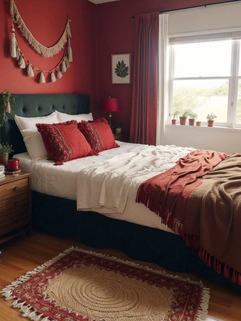 Boho Chic: Amp up your Apartment with Red Tassels & Whimsical Decor