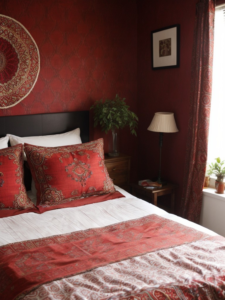 Boho Chic Bedroom: Create Eclectic Vibes with Red Undertones