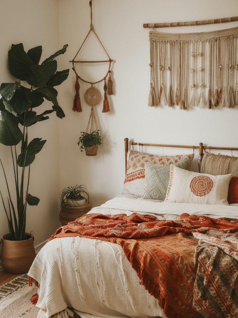 Boho Chic: Elevate Your Apartment with Red Bedroom Decor