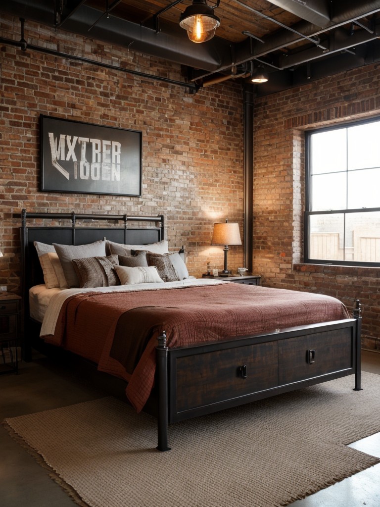 Bold Industrial Vibes: Transform Your Apartment with Exposed Brick & Metal Furniture