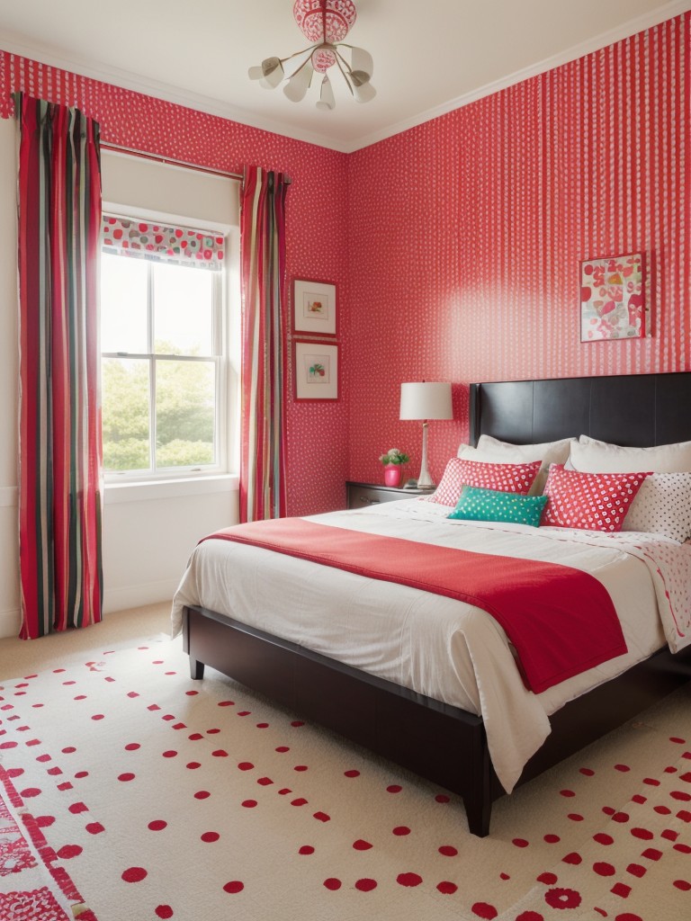 Vibrant Bedroom: Playful Patterns for a Personality-filled Space