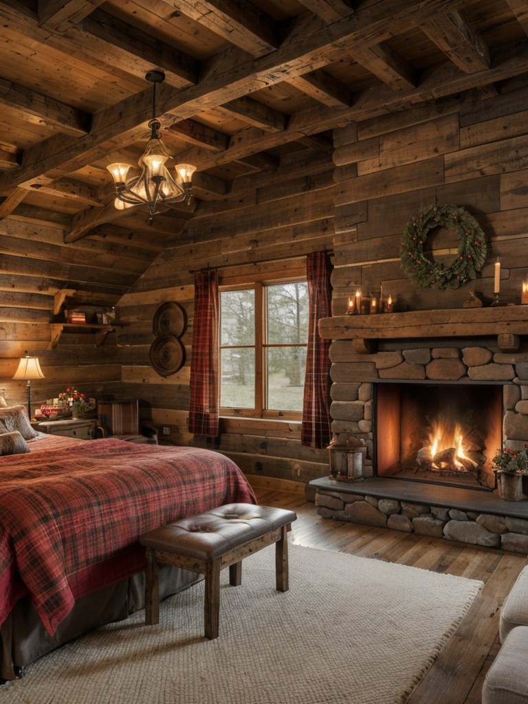 Rustic Red Retreat: Cozy cabin vibes for a personality-packed apartment!