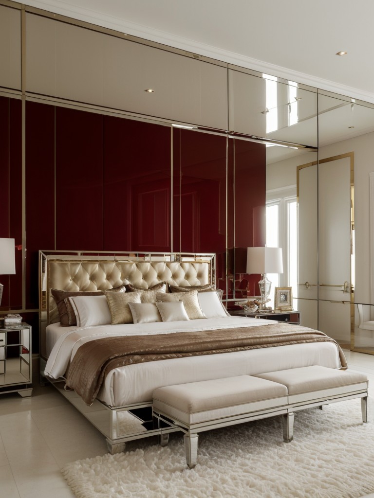 Bedroom Bliss: Red Décor Ideas for a Sleek and Glamorous Apartment