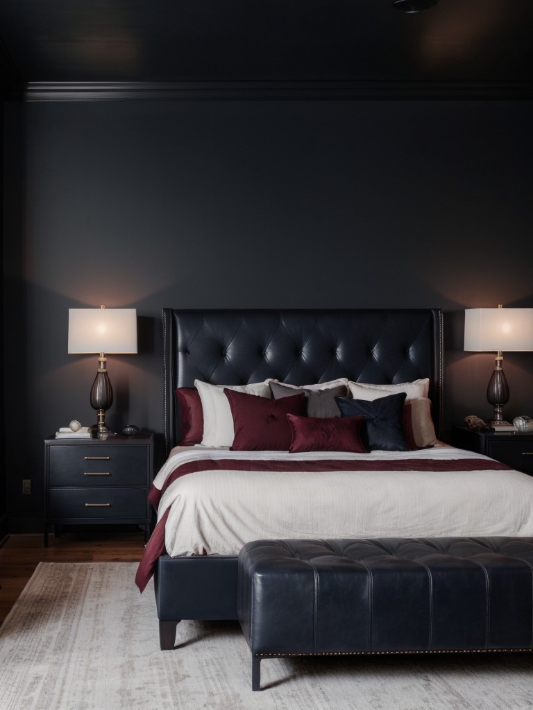 Masculine Red Bedroom Decor: Moody and Sophisticated Bliss!