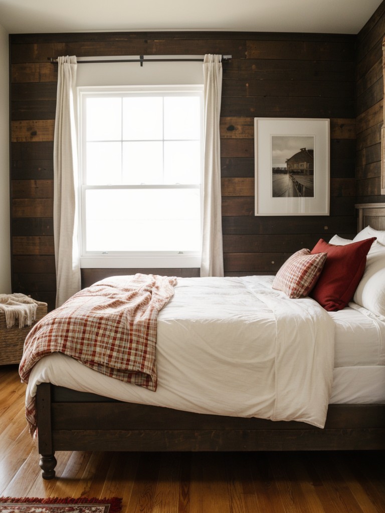 Farmhouse Chic: Create a Cozy Red Bedroom with Rustic Vibes