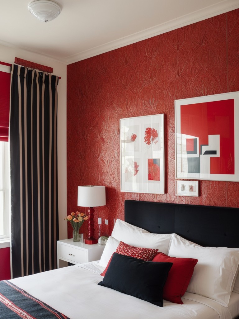 Modern Red Bedroom: Create a Captivating Focal Point with Intense Decor