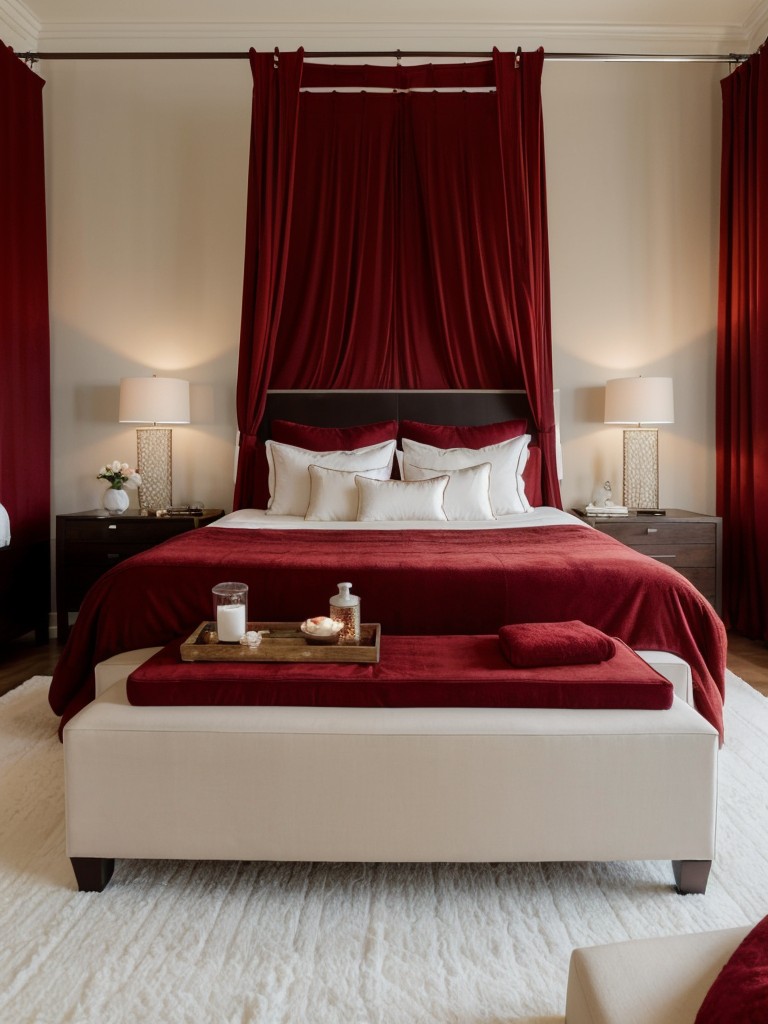 Luxurious & Relaxing: Red Bedroom Decor Ideas for Modern Apartments