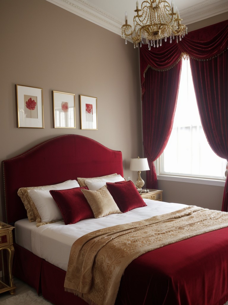 Luxurious Red: Bedroom Decor Inspiration for a Captivating Space