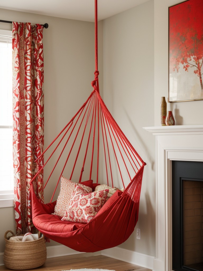 Bold & Playful: Red Bedroom Decor for a Captivating Apartment