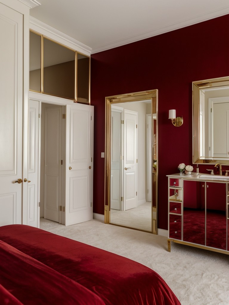 Captivating Red: Glam up your apartment with Hollywood Regency style!