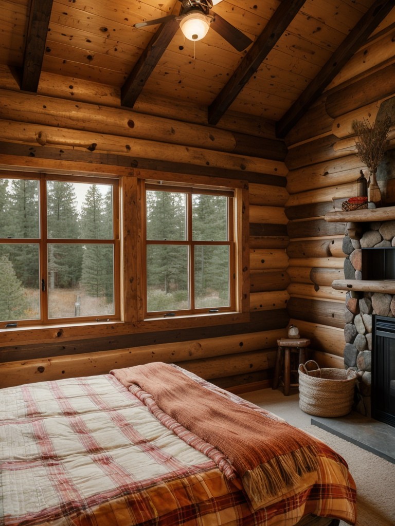 Cozy Rustic Retreat: Create an Inviting Cabin-Inspired Bedroom.