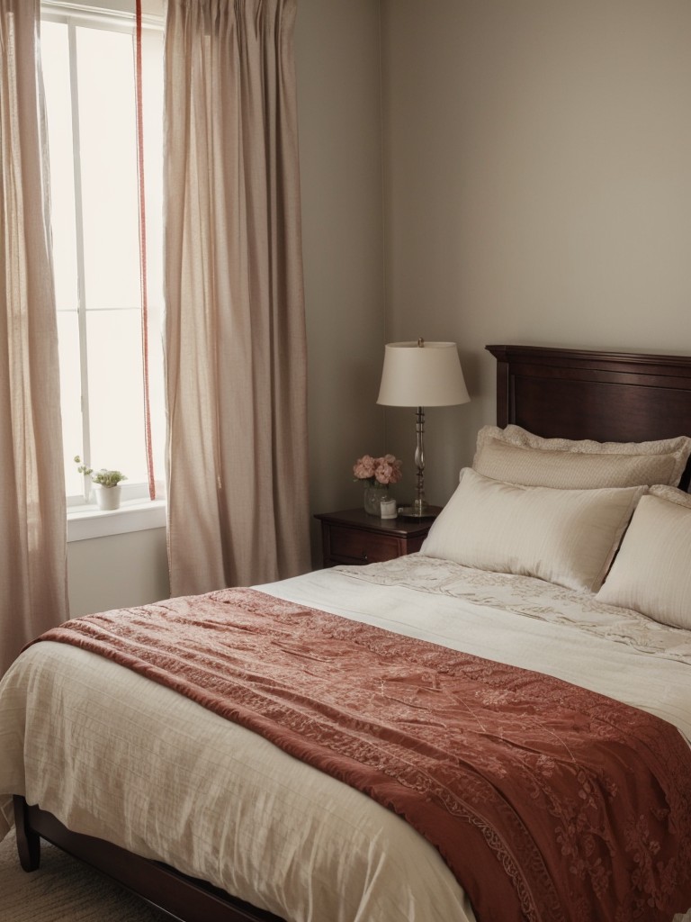 Romantic Retreat: Create a Dreamy Bedroom with Sheer Curtains and Delicate Accents