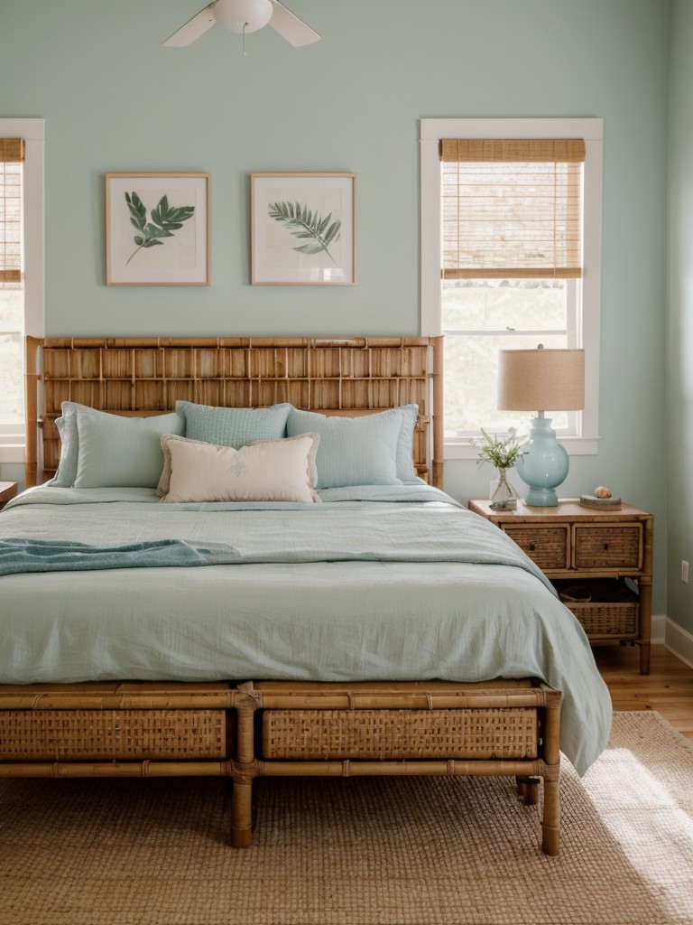 Refresh Your Bedroom with Calming Decor: Cool Blues, Soft Greens, Natural Accents