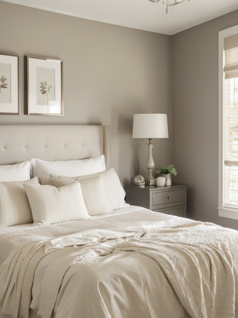 Whimsical White: Effortlessly Elegant Apartment Bedroom Decor!