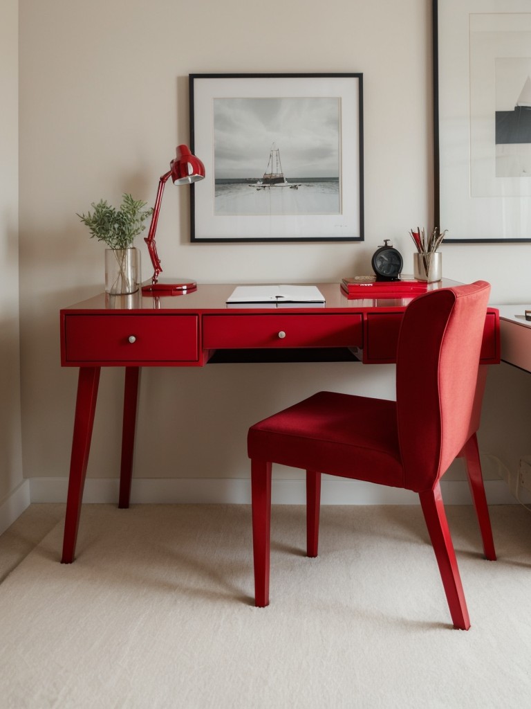 Stylish Red Apartment Bedroom: Trendy Decor Ideas!