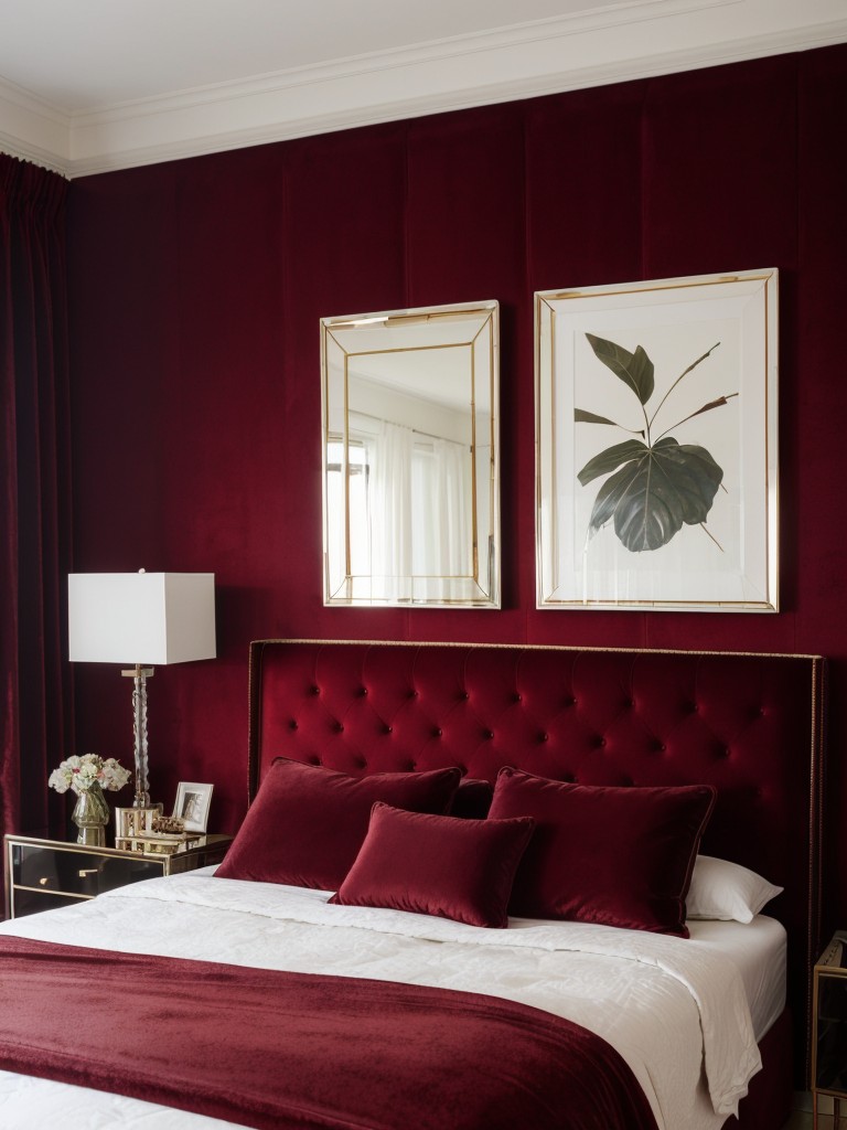 Luxurious Red Velvet Bedroom Decor: Elevate Your Space with Chic Opulence