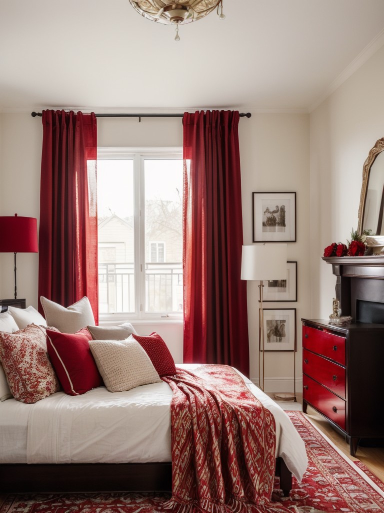 Bold and trendy: Stylish red accents for a fashionable apartment