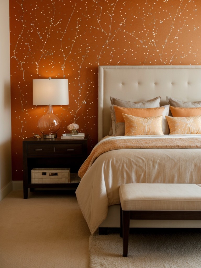 Cosmic Dreams: Transform Your Bedroom with Orange Decor