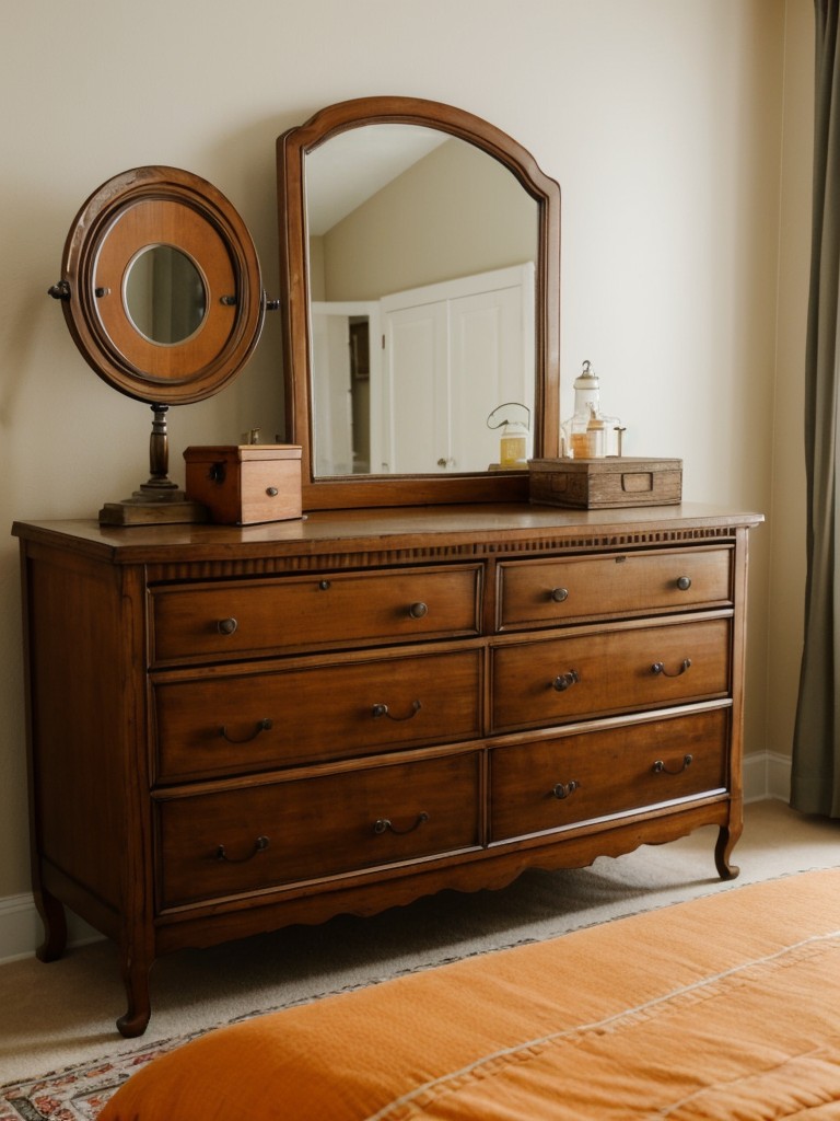 Vintage-inspired Bedroom Decor: Add a touch of charm with antique furniture pieces