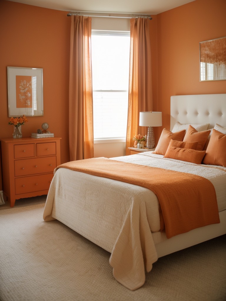 Cozy Orange Bedroom: Find Inspiration for Your Apartment