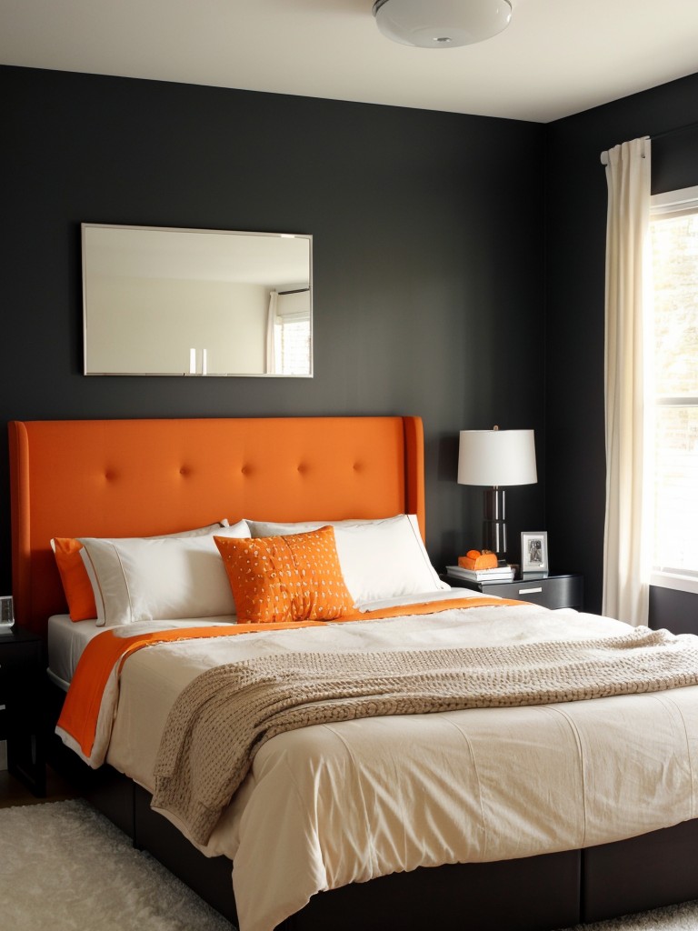 Minimalist Chic: Stylish Orange Bedroom Ideas