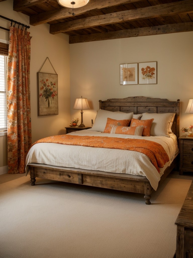 Country cottage chic: Warm up your bedroom with cozy decor!