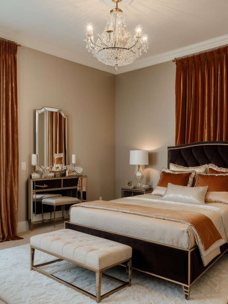 Opulent vibes: Glam up your bedroom with luxe orange accents