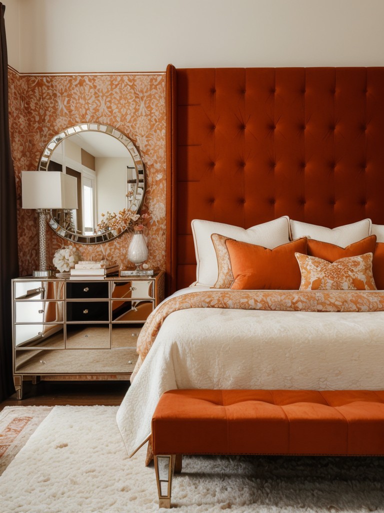 Luxury Living: Orange Bedroom Decor Inspiration