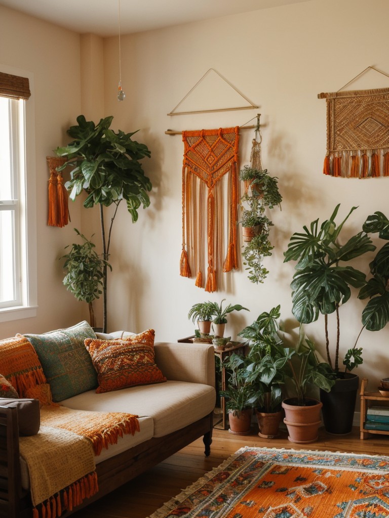 Boho Bliss: Bring the Energy to Your Apartment with Orange Bedroom Decor