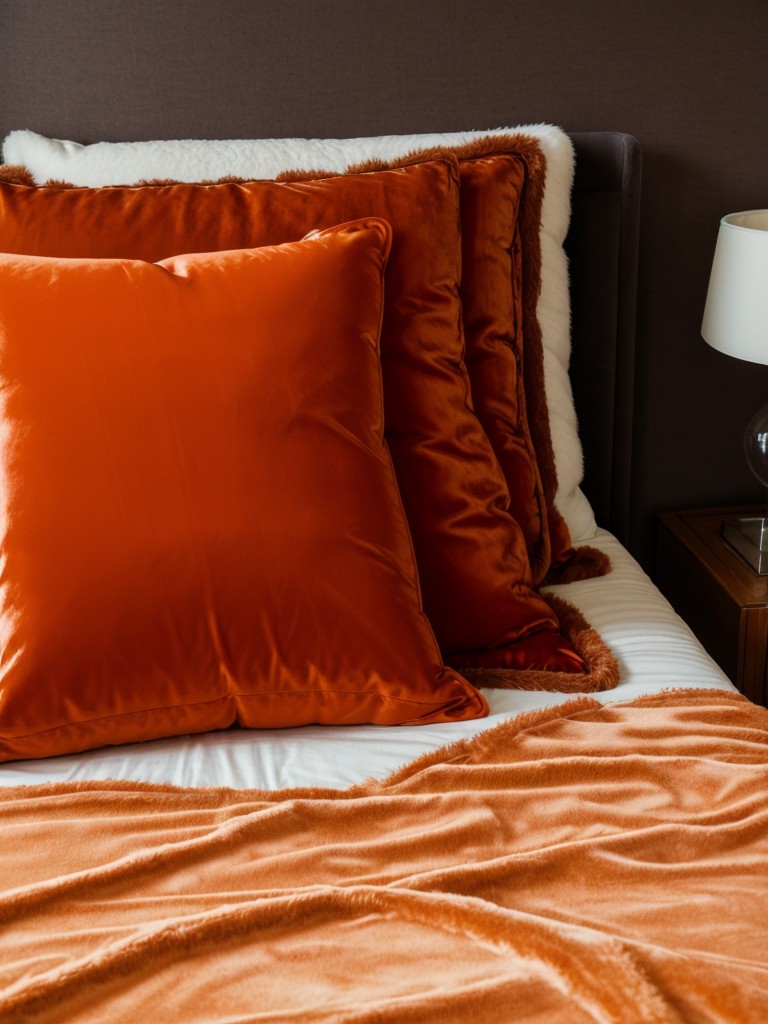 Orange Dreams: Elevate Your Apartment with Vibrant Bedroom Decor!