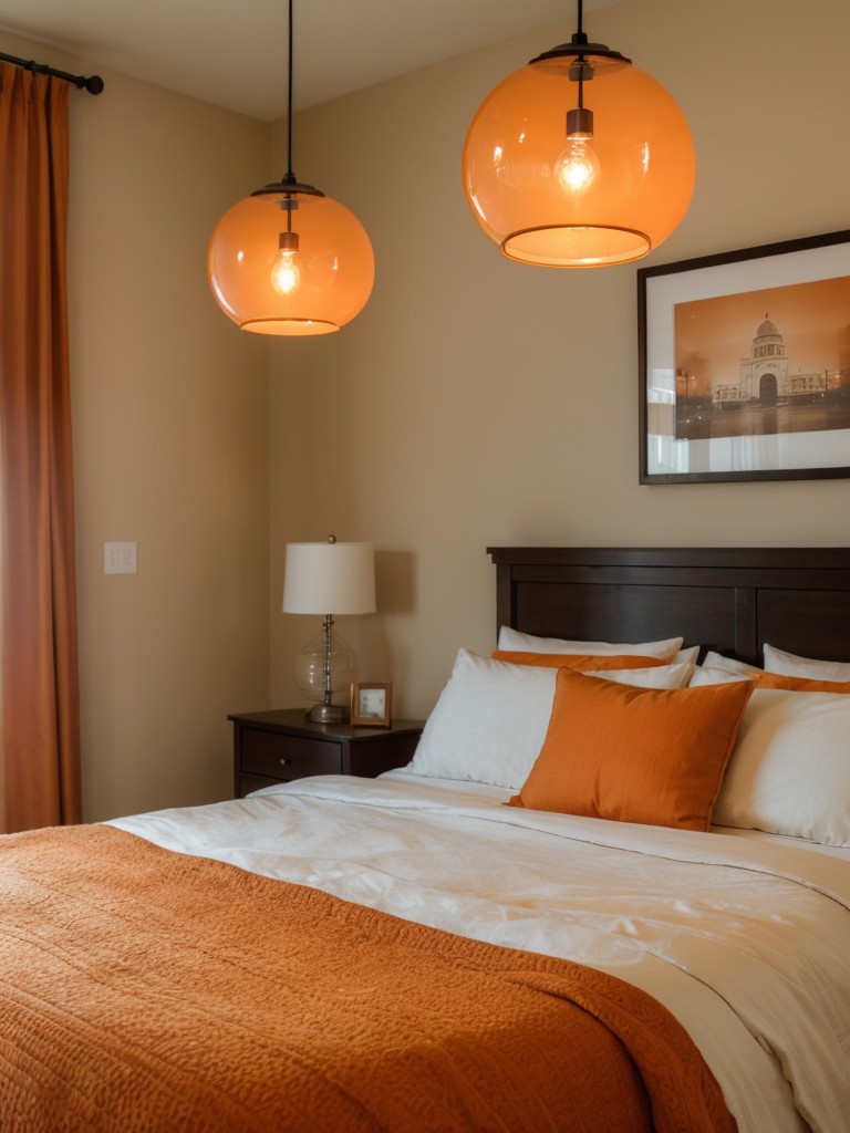 Cozy Lighting Tips for an Orange Bedroom