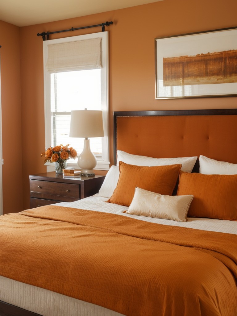 Cozy and Chic: Orange Apartment Bedroom Inspiration