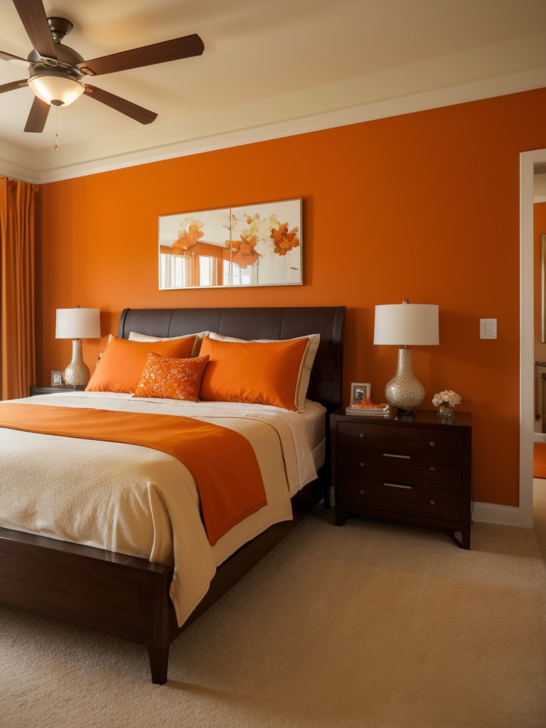 Orange Bedroom Ambiance: Tips for Curated Decor