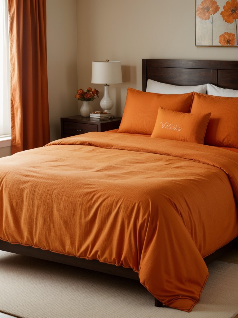 Orange Bedroom Inspo: Upgrade Your Bedding for a Cozy Ambiance!