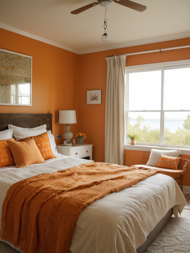 Brighten Up Your Apartment: Orange Bedroom Decor Ideas.