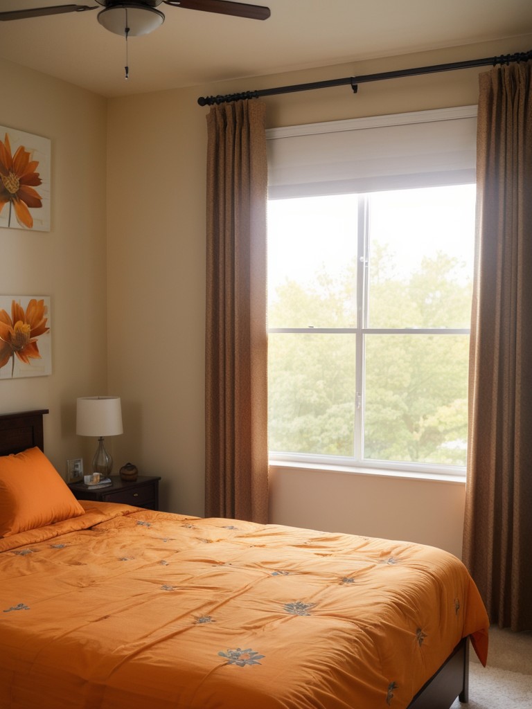 Sunset Dreams: Apartment Bedroom Tranquility, with Blackout Curtains